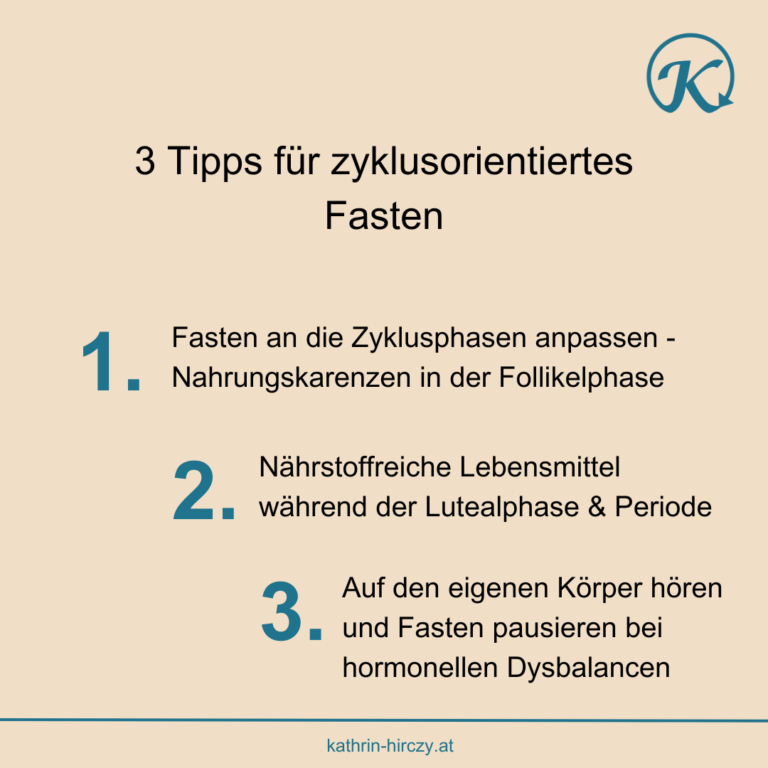 Fastentipps in den Zyklusphasen